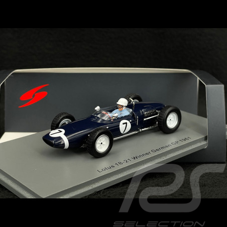 Lotus 18-21 Nr 7 Walker Racing Sieger Nürburgring F1 Grand Prix 1961 Stirling Moss 1/43 Spark S7447