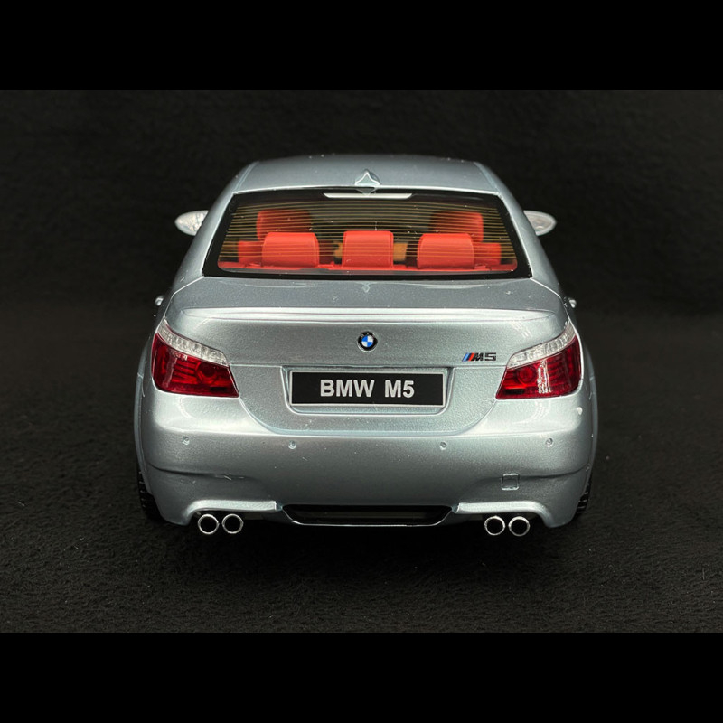 Otto 1/18 - BMW M5 E60 Saloon Phase 2 Silver 2008 Resin Scale Model Car