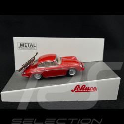 Porsche 356 Carrera 2 Coupe mit Ski 1962 Rot 1/64 Schuco 452034900