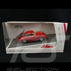 Porsche 356 Carrera 2 Coupe mit Ski 1962 Rot 1/64 Schuco 452034900