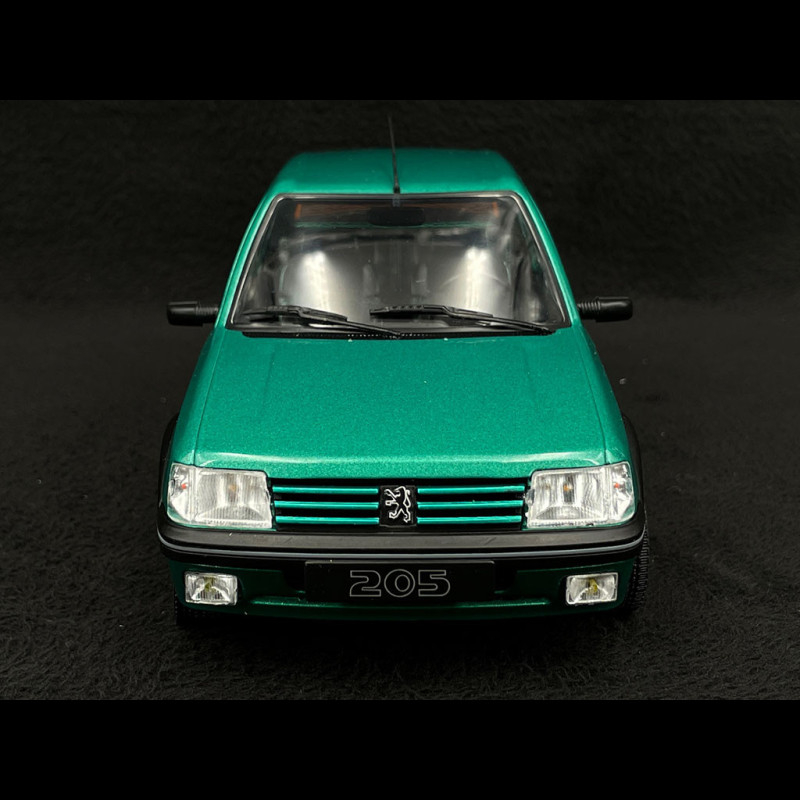 Miniature Solido 1/18 – Peugeot 205 GTI Griffe 1992, Vert Métal, Diecast