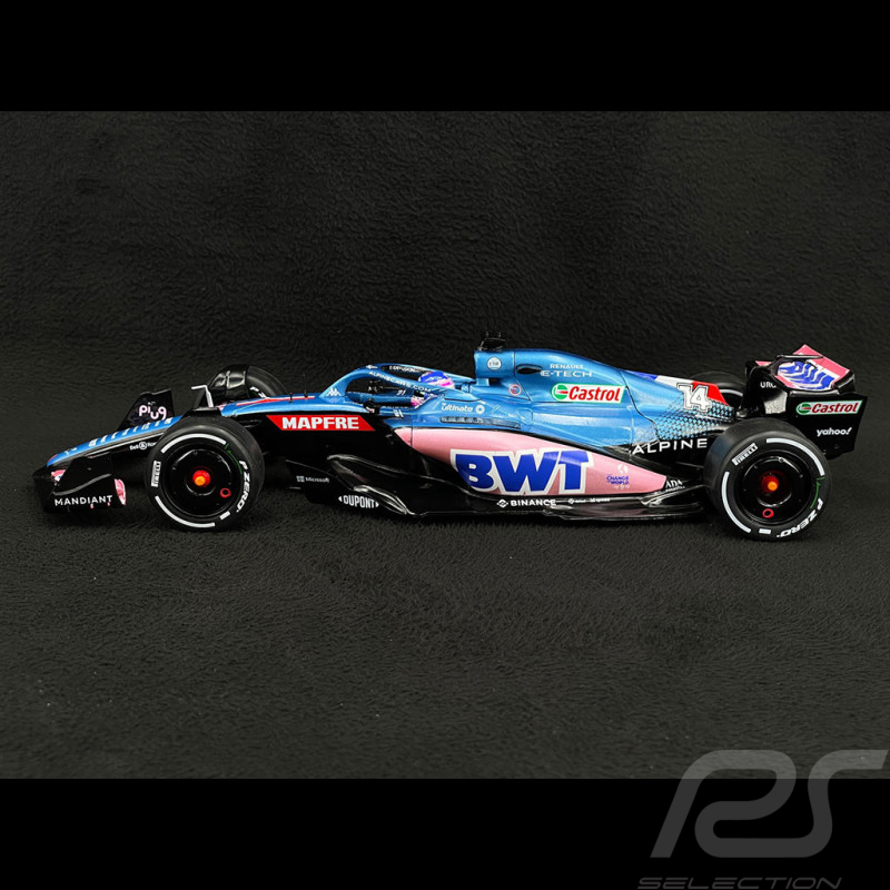 Fernando Alonso Alpine A522 #14 7th Monaco GP formula 1 2022 1:18 Solido