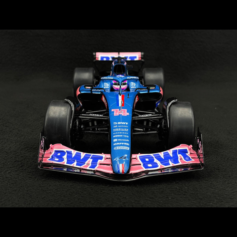 Solido Maqueta de metal Alpine A522 Mónaco GP 2022 F.Alonso 1/18