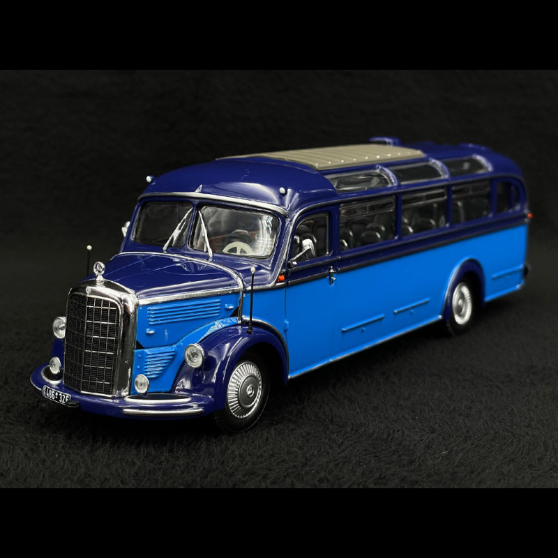 1/43 ミニチャンプス メルセデス O 3500バス 1950 Bus Mercedes-Benz O3500 1950 Blue 2 shades 1/43 Minichamps 439360011