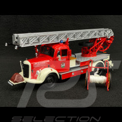 Camion Mercedes-Benz L3500 DL17 1950 Fire department Bensheim Red / White 1/43 Minichamps 439350081