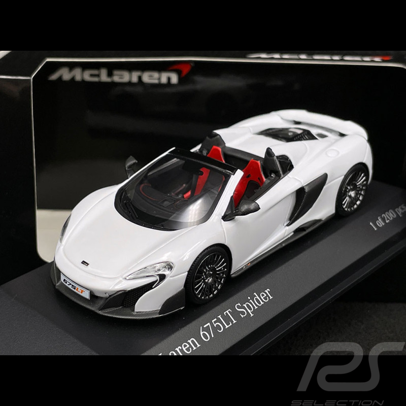 McLaren 675 LT Spider 2015 Silica Weiß 1/43 Minichamps 537154432