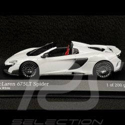 McLaren 675 LT Spider 2015 Blanc Silica 1/43 Minichamps 537154432