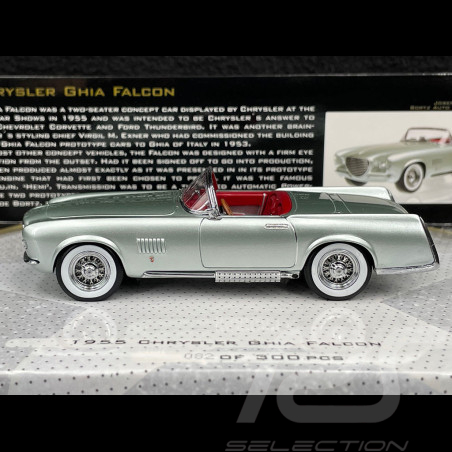 Chrysler Falcon Ghia 1955 Bortz Auto Collection Silberblau 1/43 Minichamps 437143030