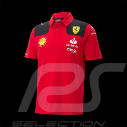 Ferrari Polo-Shirt Leclerc Sainz F1 Puma Rot 701223385-001