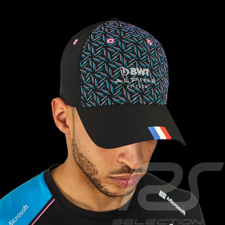 Casquette Alpine F1 Team Ocon Gasly Kappa Apoc Noir / Rose / Bleu 371E45W_005 - Mixte
