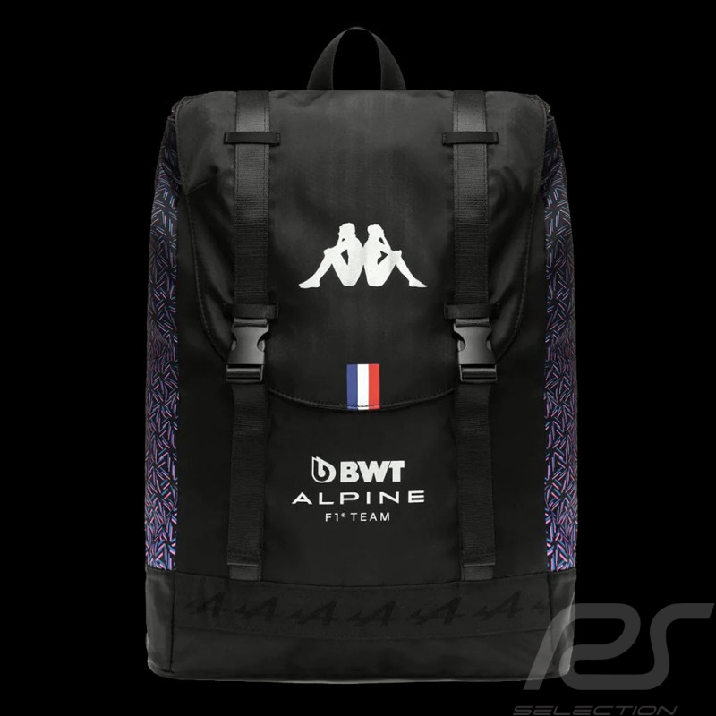Alpine Rücksack F1 Team Ocon Gasly Kappa ARECKO Stoff Schwarz / Rosa / Blau 381F4FW_005