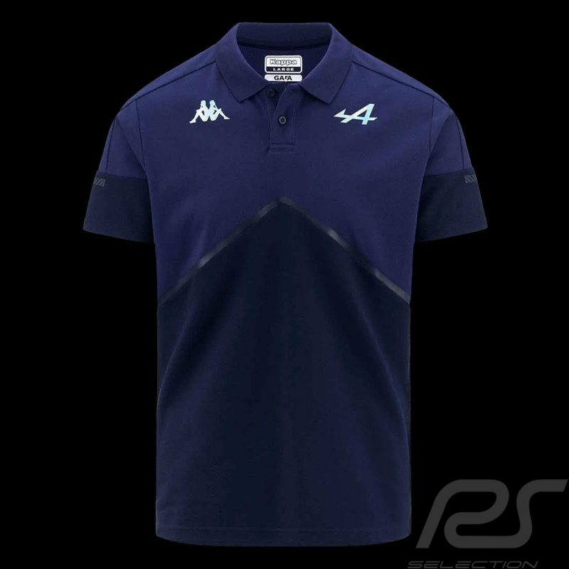 Polo Alpine F1 Team Ocon Gasly Kappa ANGAI Bleu foncé / Bleu clair 341D2PW_A03 - homme