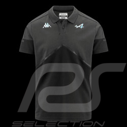 Alpine Polo shirt F1 Team Ocon Gasly Kappa ANGAI Dark grey / Light grey 341D2PW_A03 - men
