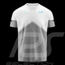 T-shirt Alpine F1 Team Ocon Gasly Kappa AYBI Gris clair / Blanc 371D51W_A02 - homme