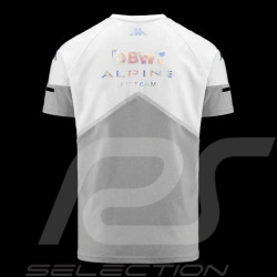 T-shirt Alpine F1 Team Ocon Gasly Kappa AYBI Gris clair / Blanc 371D51W_A02 - homme