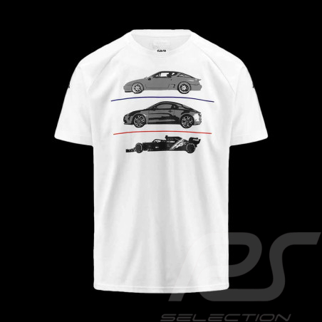 T-shirt Alpine F1 Team Ocon Gasly Kappa ARGLA Blanc 371E46W_001 - enfant