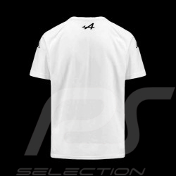 T-shirt Alpine F1 Team Ocon Gasly Kappa ARGLA Blanc 371E46W_001 - enfant