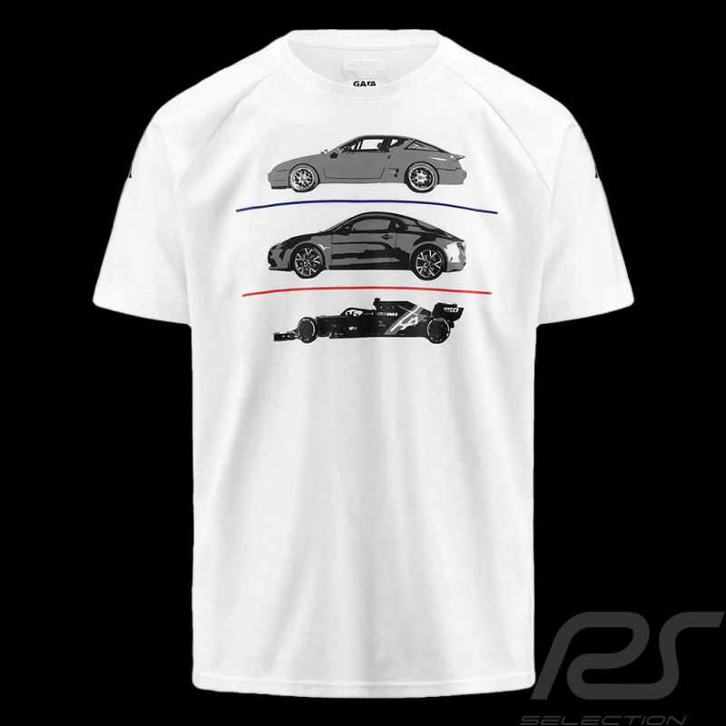 T-shirt Alpine F1 Team Ocon Gasly Kappa ARGLA Weiß 371E46W_001 - Herren