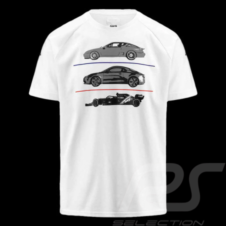 T-shirt Alpine F1 Team Ocon Gasly Kappa ARGLA Blanc 371E46W_001 - homme
