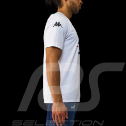 T-shirt Alpine F1 Team Ocon Gasly Kappa ARGLA Blanc 371E46W_001 - homme