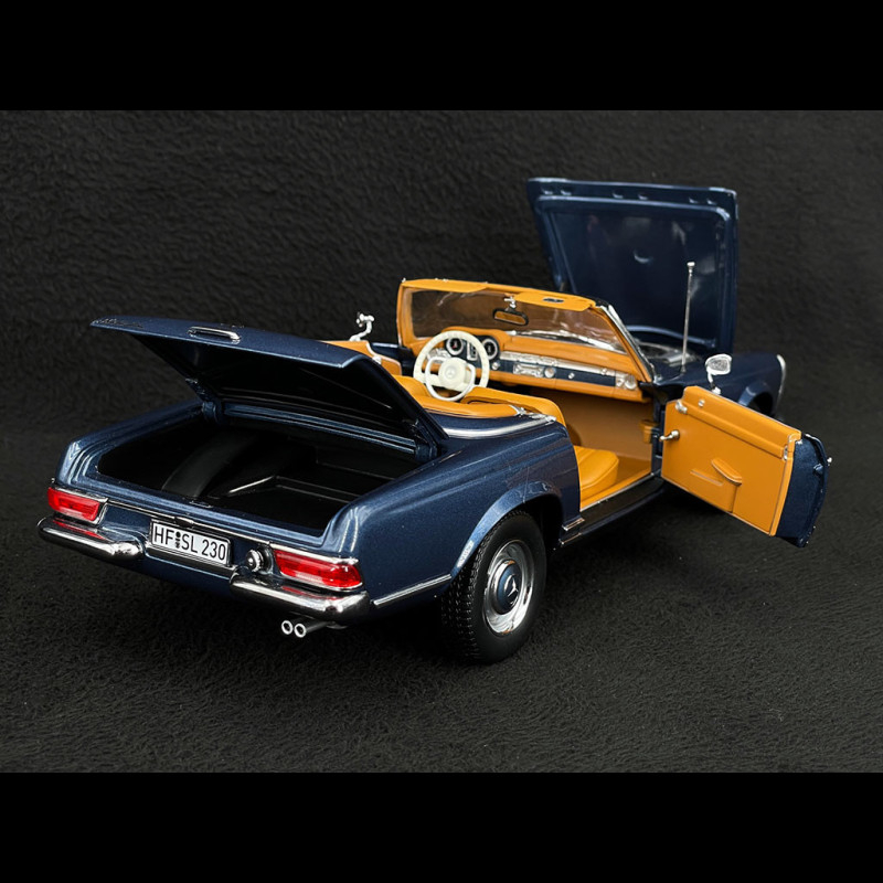Mercedes-Benz 300 D Modele T 1990 Bleu-Noir métallisé 1/18