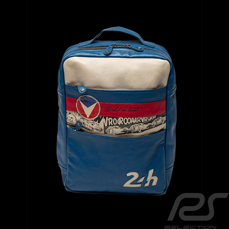 24h Le Mans Rucksack Michel Vaillant Blau Leder 26855-3212