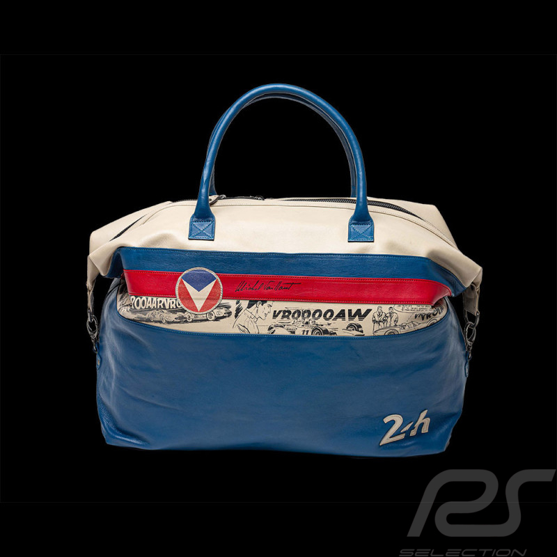 Ledertasche 24h Le Mans Michel Vaillant Weekender Blau Leder 26858-3212