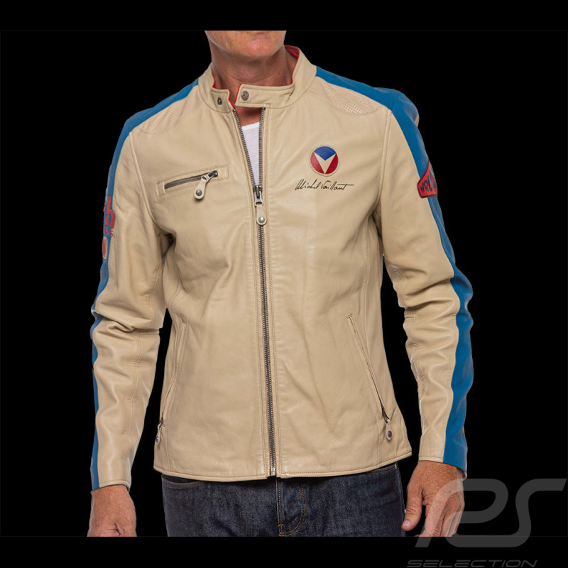 24h Le Mans Jacke Michel Vaillant Beige Leder 26859-2001