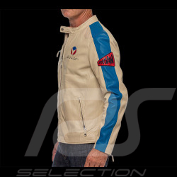 24h Le Mans Jacket Michel Vaillant Beige Leather 26859-2001