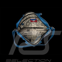 24h Le Mans Shoulder Bag Michel Vaillant Blue Leather 26856-3212