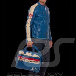 24h Le Mans Umhängetasche Michel Vaillant Blue Leather 26856-3212