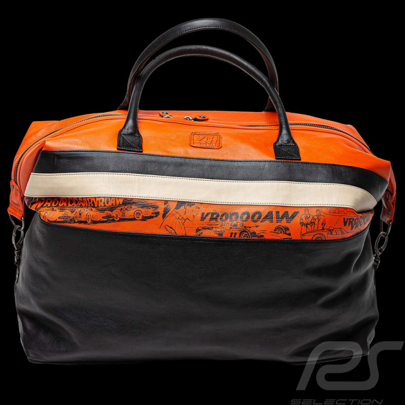 Maxi 24h Le Mans Ledertasche Michel Vaillant Weekender Schwarz Leder 26854-3046