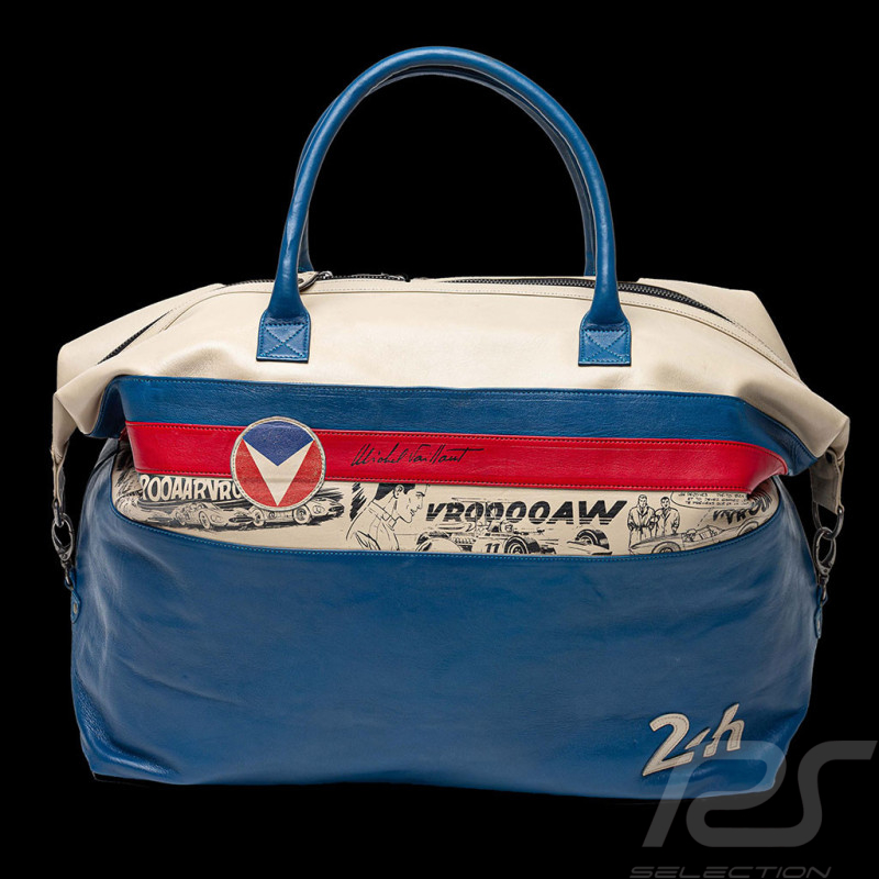 Maxi 24h Le Mans Ledertasche Michel Vaillant Weekender Vaillantblau Leder 26854-3212