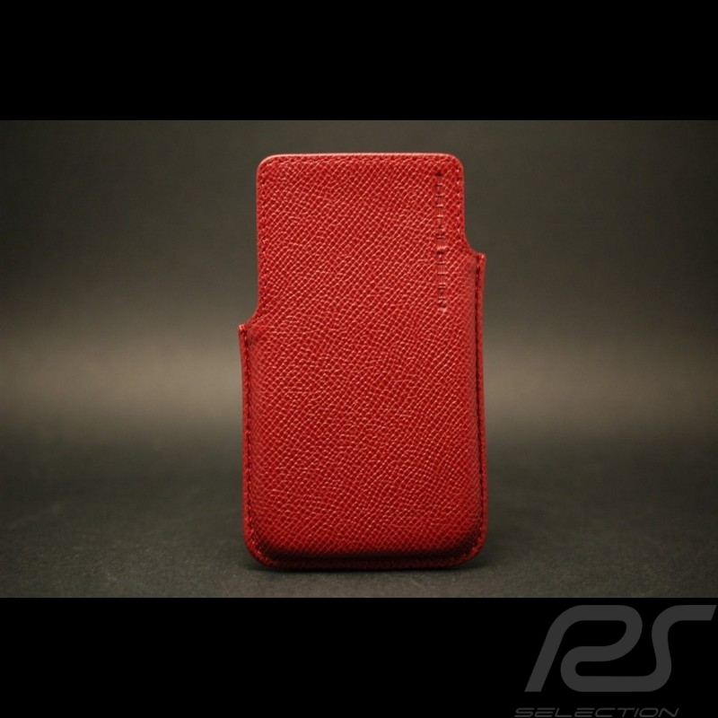 Etui cuir rouge pour IPhone3 Porsche