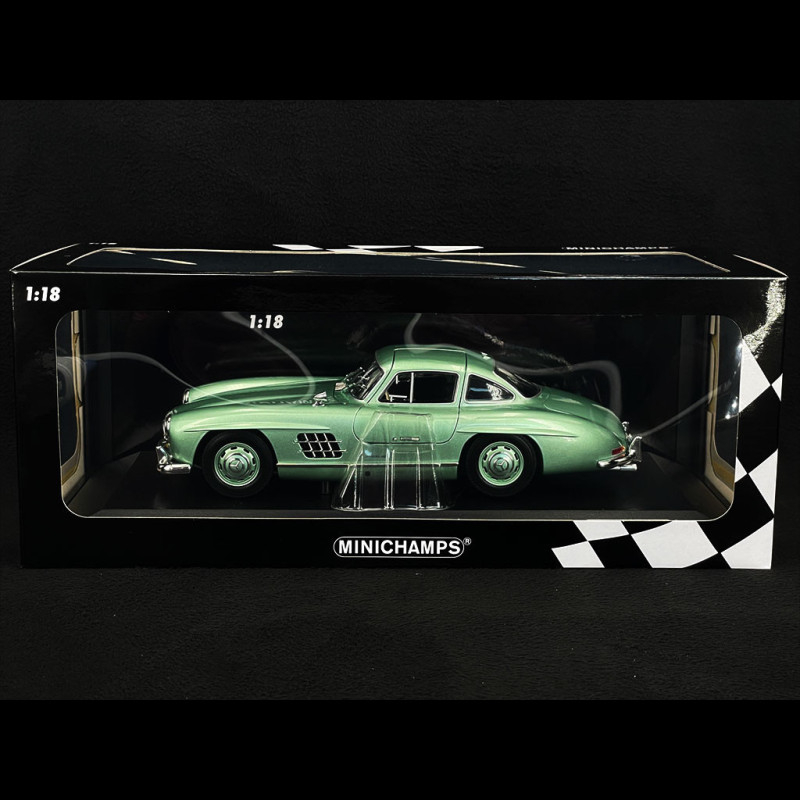 Mercedes-Benz 300 SL 1955 Light Green Metallic 1/18 Minichamps