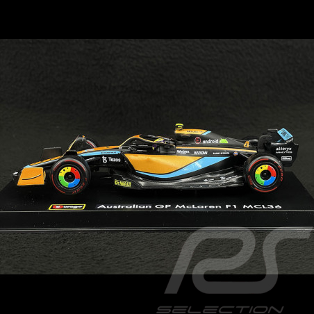 Lando Norris McLaren MCL36 n° 4 GP Australie 2022 F1 1/43 Bburago 38064N