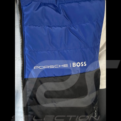 Veste Porsche x BOSS Doudoune sans manches réversible déperlante Col à capuche Regular Fit Bleu BOSS 50490451_433 - Homme