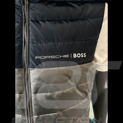 Water repellent Porsche x BOSS reversible sleeveless Jacket Hooded collar Regular Fit Dark blue BOSS 50490451_404 - Men