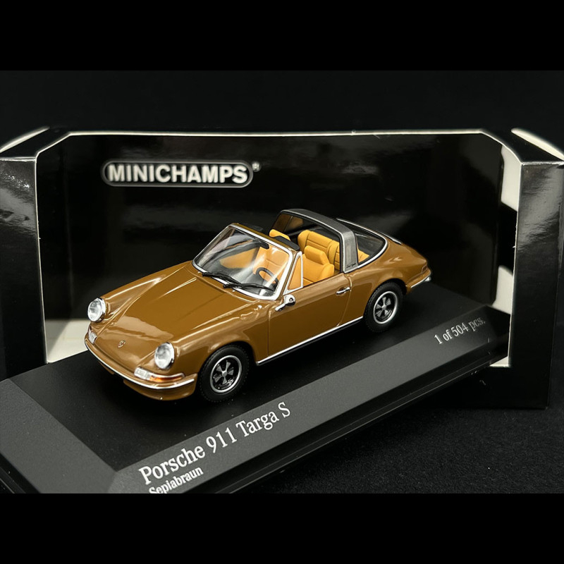 新商品発売中 PORSCHEポルシェ 911 TARGA 1972 - BROWN /Minichamps