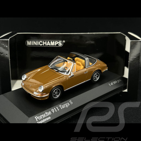 Porsche 911 Targa 1972 Brun Sepia 1/43 Minichamps 410060160