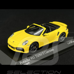 Porsche 911 Turbo S Cabriolet Type 992 2019 Racing Yellow 1/43 Minichamps 410069484