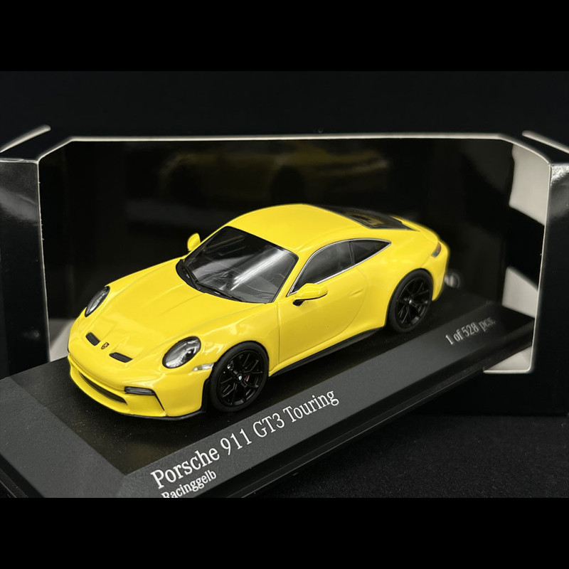 Minichamps 1/43 Porsche 911 (992) GT3 Touring – Jaune – Modèle 2021 – NEUF