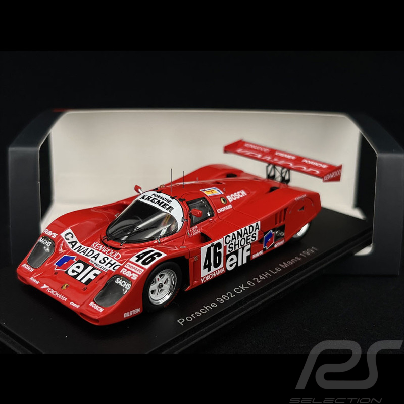 Porsche 962CK n° 46 24h Le Mans 1991 1/43 Spark S9888