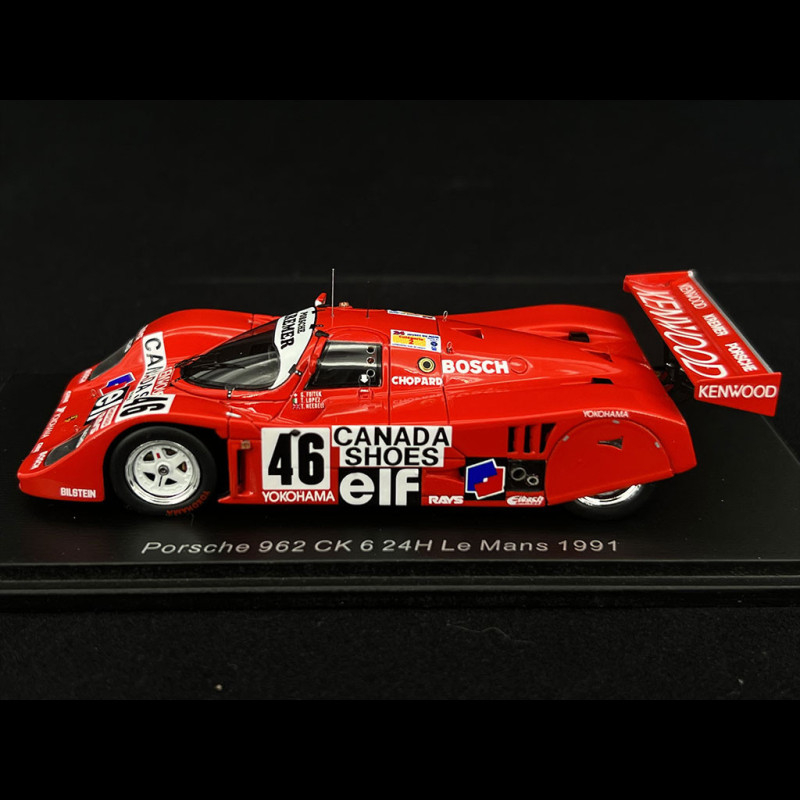 Porsche 962CK n° 46 24h Le Mans 1991 1/43 Spark S9888