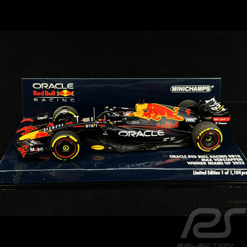 Max Verstappen Red Bull Racing RB18 n° 1 Sieger Miami GP 2022 F1 1/43 Minichamps 417220501