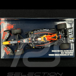 Max Verstappen Red Bull Racing RB18 n° 1 Vainqueur GP Emilie Romagne 2022 F1 1/43 Minichamps 417220401