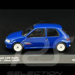 Peugeot 106 Rallye Mk II 1995 Santorin Blue 1/43 Solido S4312102