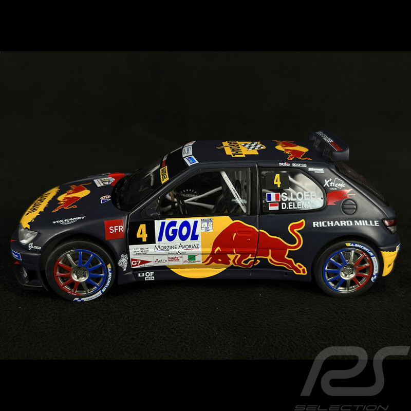 Peugeot 306 Maxi Nr 4 Sieger Rallye du Mont Blanc 2021 Sebastien Loeb 1/18 Solido S1808301