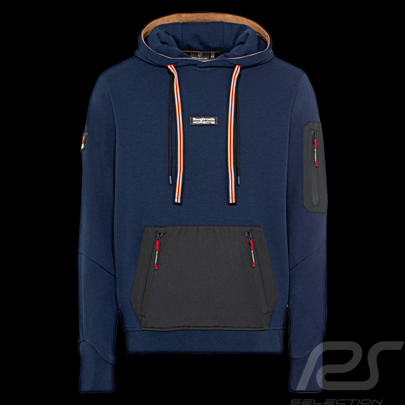 Porsche Hooded sweatshirt Hoodie Roughroads Collection Indigo blue WAP160PRRD - men