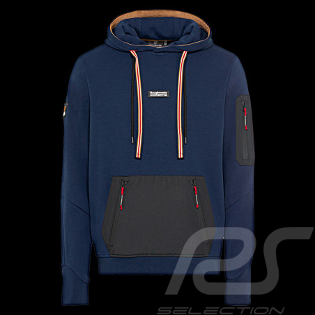 Sweatshirt Porsche à capuche Hoodie Roughroads Collection Bleu indigo WAP160PRRD - homme